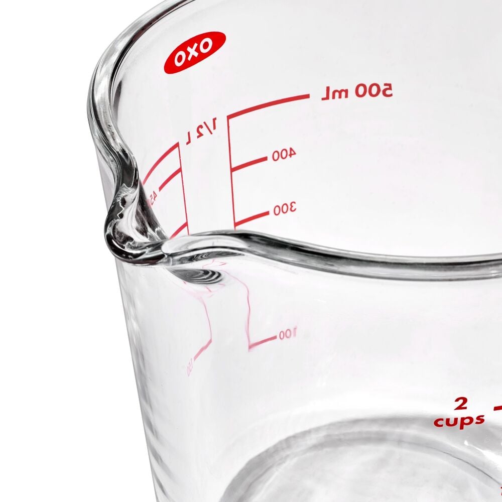 2 Cup Glass Measuring Cup with Lid I5