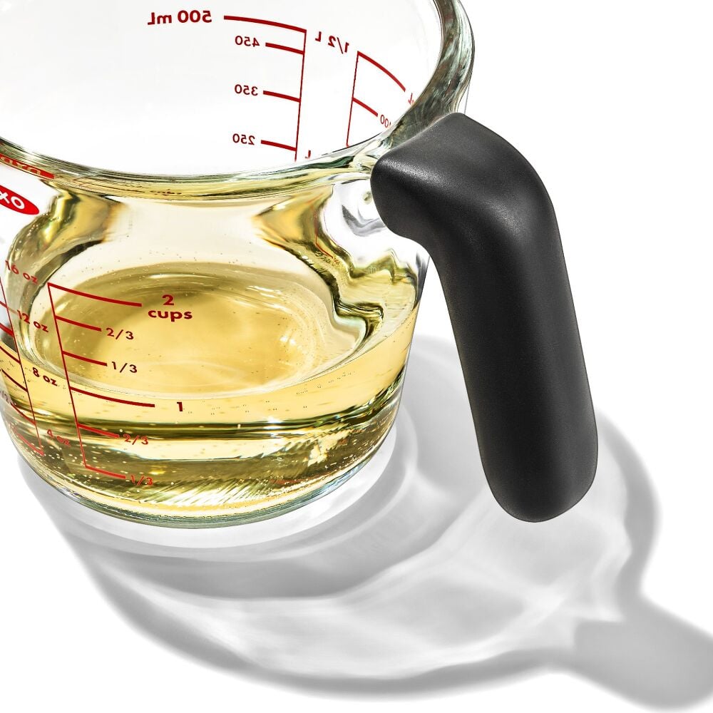 2 Cup Glass Measuring Cup with Lid Y7