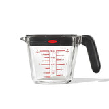2 Cup Glass Measuring Cup with Lid Y7