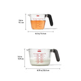2-Cup and 4-Cup Glass Measuring Cup Set R0
