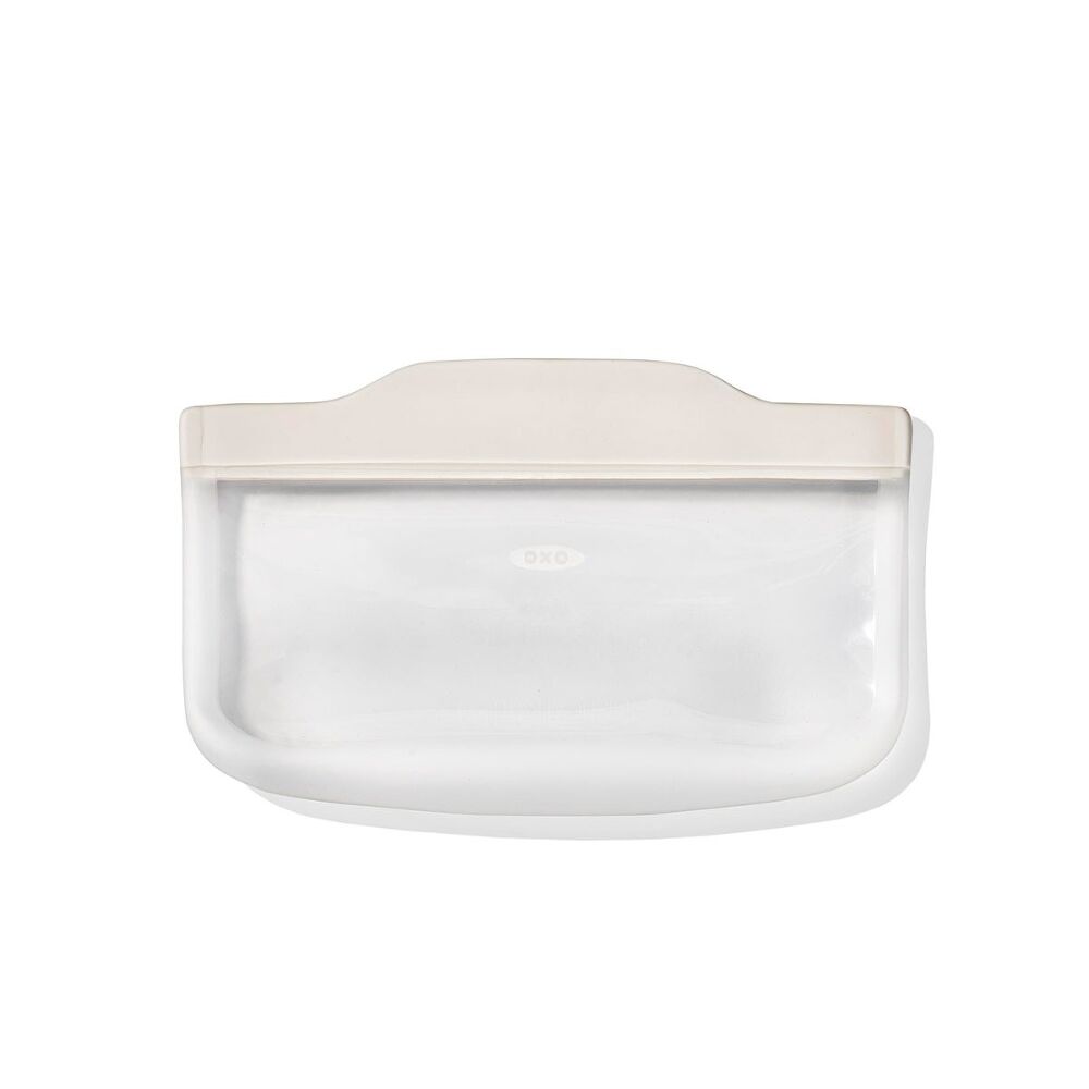 Silicone Reusable Bag - Snack Bag (12 oz) - Oat G4