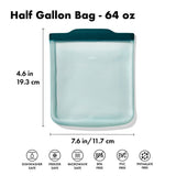 Silicone Reusable Bag - Half Gallon Bag (64 oz) - Lagoon J4