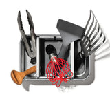 Adjustable Stainless Steel Utensil Holder - Large S9
