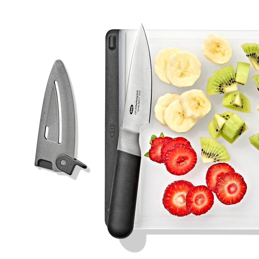 3.5 in Paring Knife with Locking Sheath J1