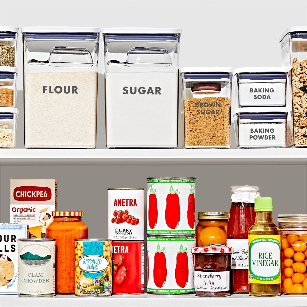 2-Piece Prelabeled POP Container Set with Scoop E6