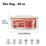 Silicone Reusable Bag - Slim Bag (20 oz) - Oat G1