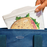 Silicone Reusable Bag - Sandwich Bag (28 oz) - Oat I2