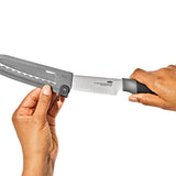 5 in Serrated Utility Knife with Locking Sheath W8