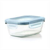 Smart Seal 1.6-Cup Glass Rectangle Container - Arctic Blue P3