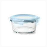 Smart Seal 2-Cup Glass Round Container - Arctic Blue V5