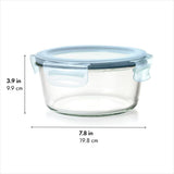 Smart Seal 7-Cup Glass Round Container - Arctic Blue Z4