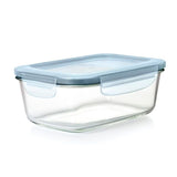 Smart Seal 8-Cup Glass Rectangle Container - Arctic Blue K4