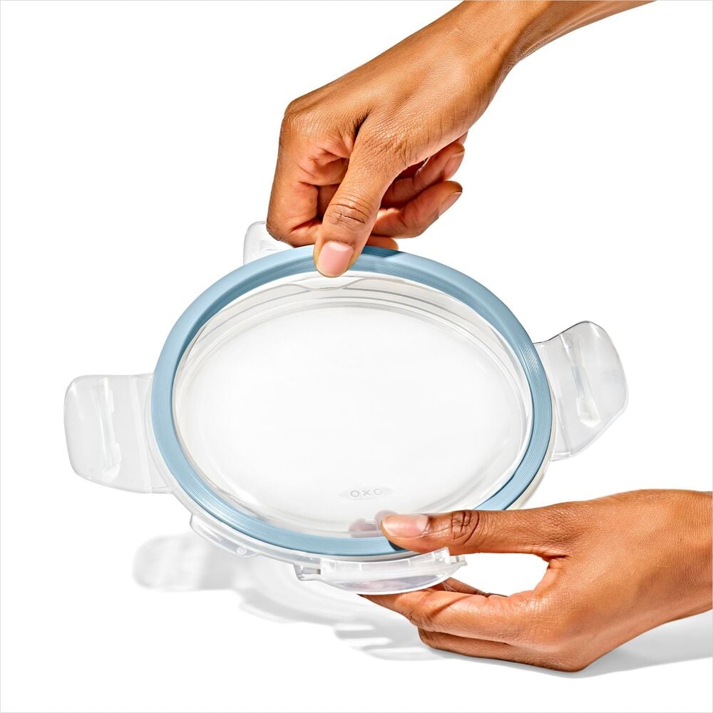Smart Seal 1-Cup Glass Round Container - Arctic Blue E8