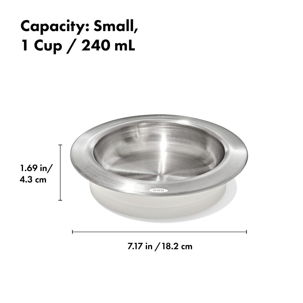 OXO Pet Nonslip Bowl - Small, 1 Cup / 240 mL W1