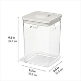 OXO Pet POP Container with Scoop — Big Square Medium — 4.4 Qt/4.2 L C0