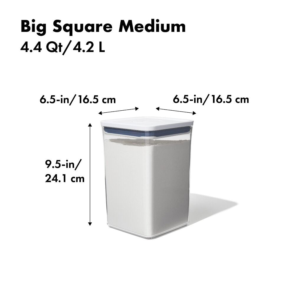 POP Container - Big Square Medium (4.4 Qt/4.2 L) B2