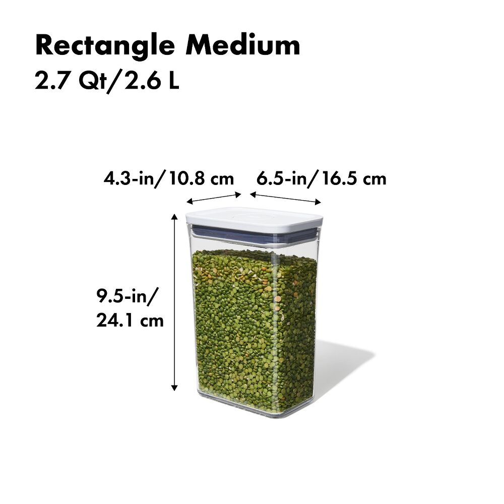 POP Container - Rectangle Medium (2.7 Qt/2.6 L) N0