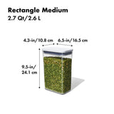 POP Container - Rectangle Medium (2.7 Qt/2.6 L) E6