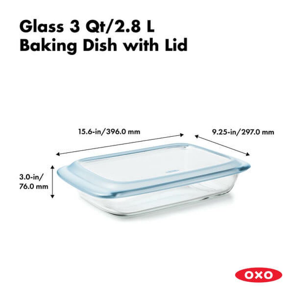 Glass Baking Dish with Lid (3.0 Qt) A6