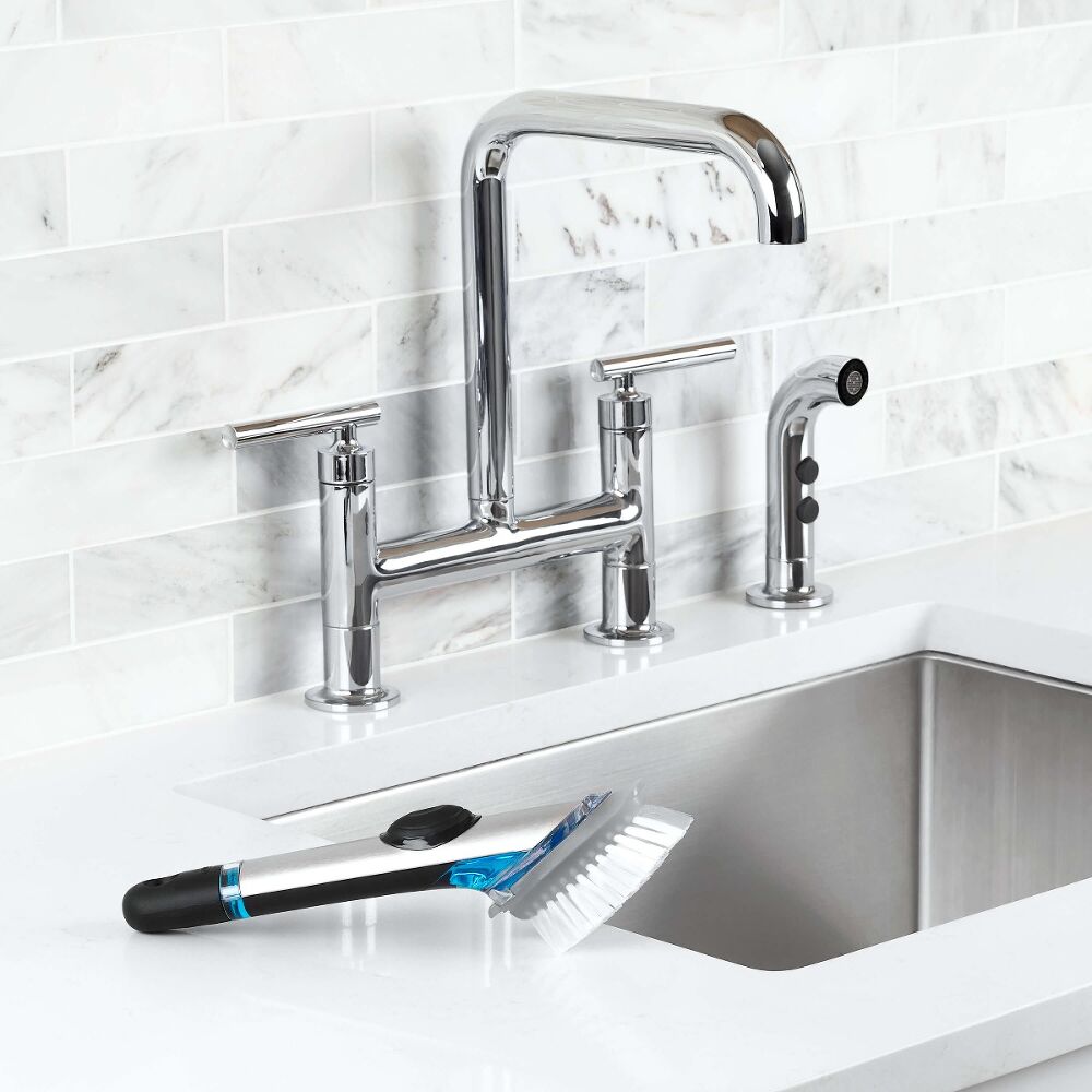 Steel Soap Dispensing Dish Brush Refills H1