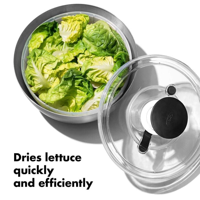 Steel Salad Spinner V6