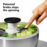 Steel Salad Spinner V6