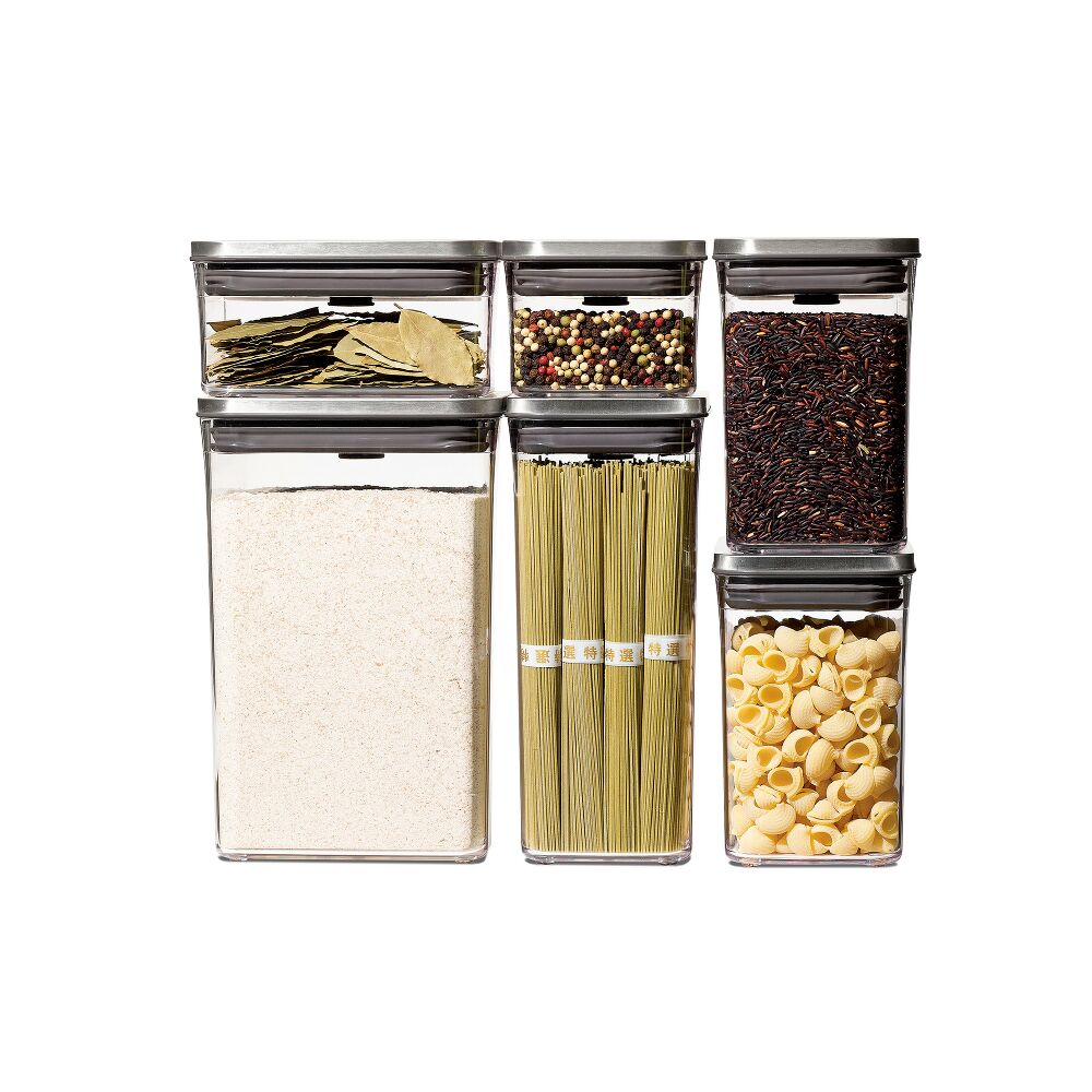 Steel 6-Piece POP Container Set B0