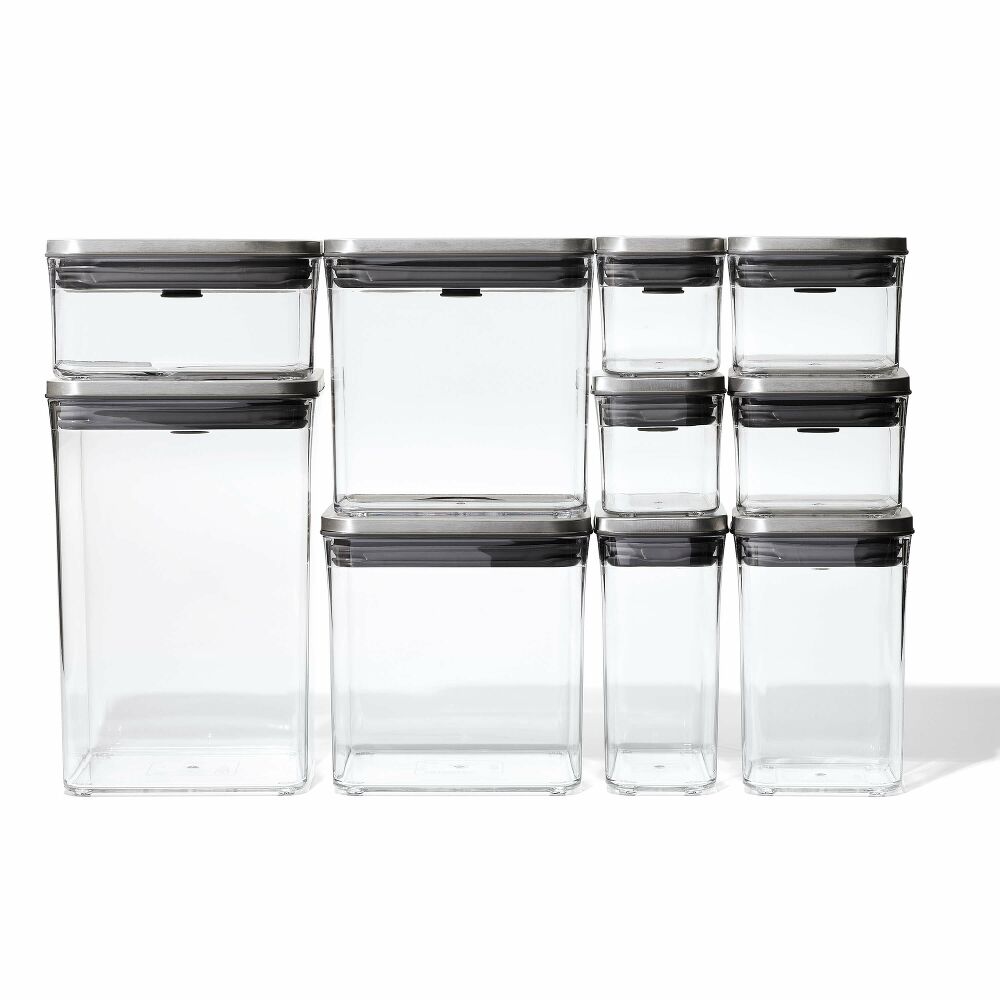 Steel 12-Piece POP Container Set U2