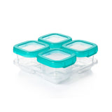 6 oz Baby Blocks™ Plastic Freezer Storage Containers - Tot Teal K1