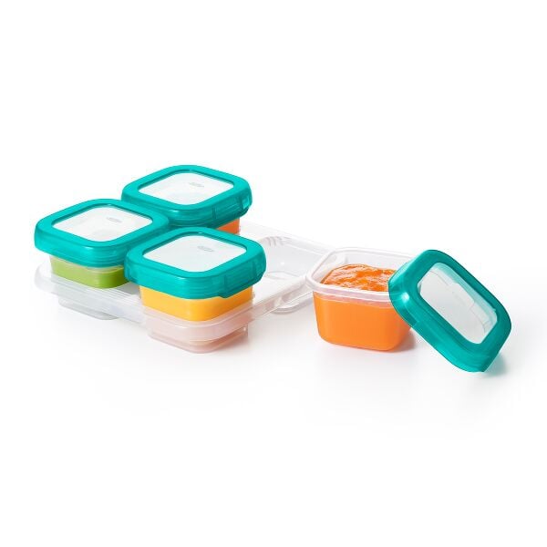 4 oz Baby Blocks™ Plastic Freezer Storage Containers A5
