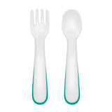 On-the-Go Plastic Fork and Spoon Set with Travel Case J6