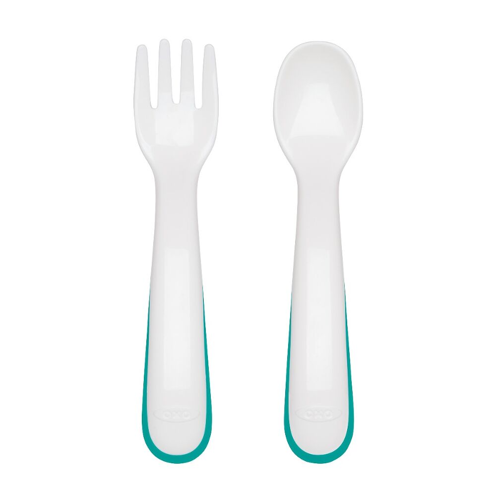 On-the-Go Plastic Fork and Spoon Set with Travel Case J6