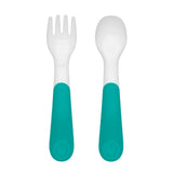 On-the-Go Plastic Fork and Spoon Set with Travel Case J6