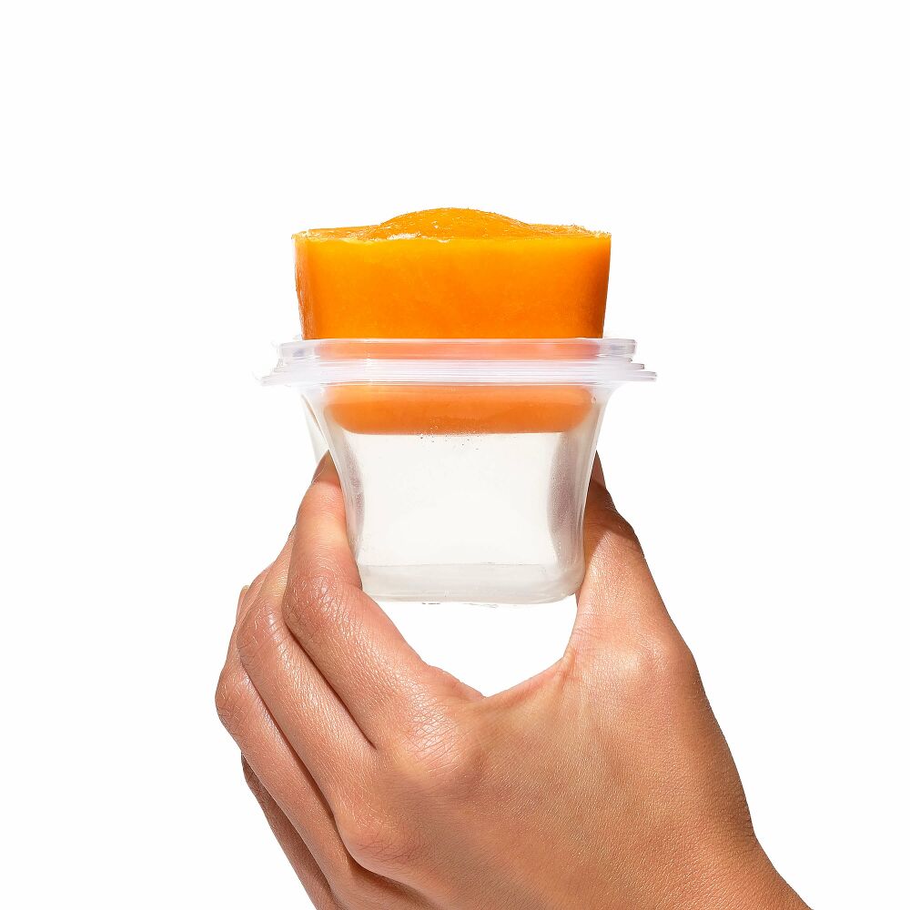 4 oz Baby Blocks™ Silicone Freezer Storage Containers - Tot Teal J0