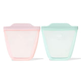 Tot Silicone Reusable Bag - 2-Piece Stand-Up Cup Set Q6