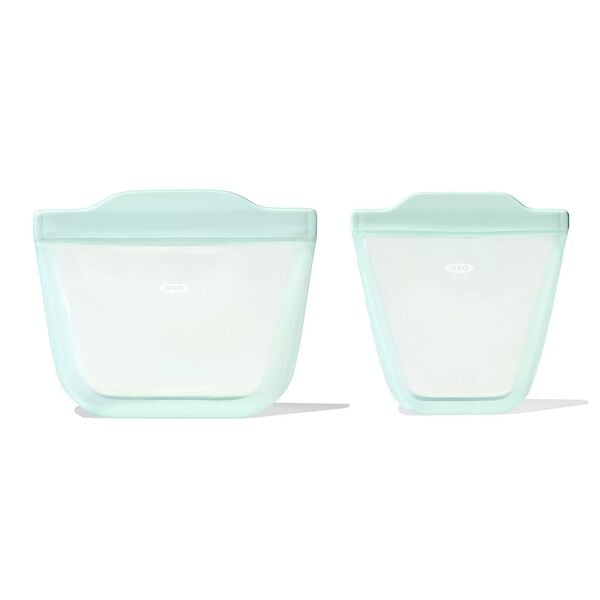 Tot Silicone Reusable Bag - 2-Piece Stand-Up Cup Set Q6