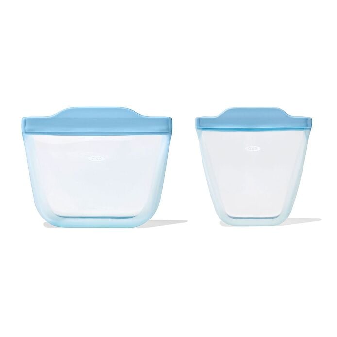 Tot Silicone Reusable Bag - 2-Piece Stand-Up Cup Set Q6