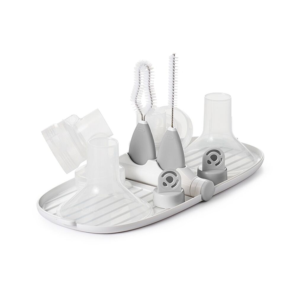Breast Pump Parts Drying Rack with Detail Brushes I1