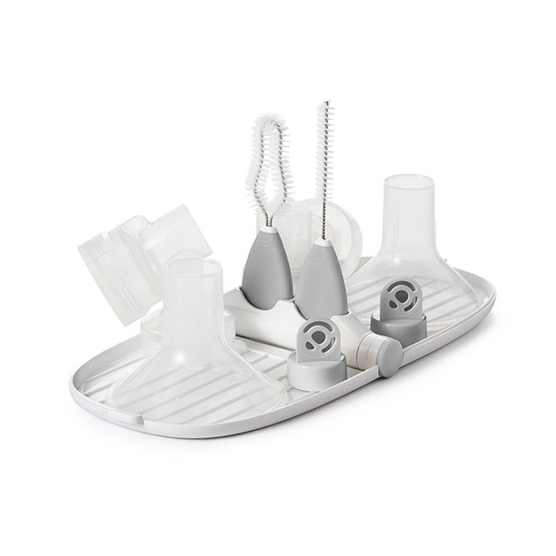 Breast Pump Parts Drying Rack with Detail Brushes I1