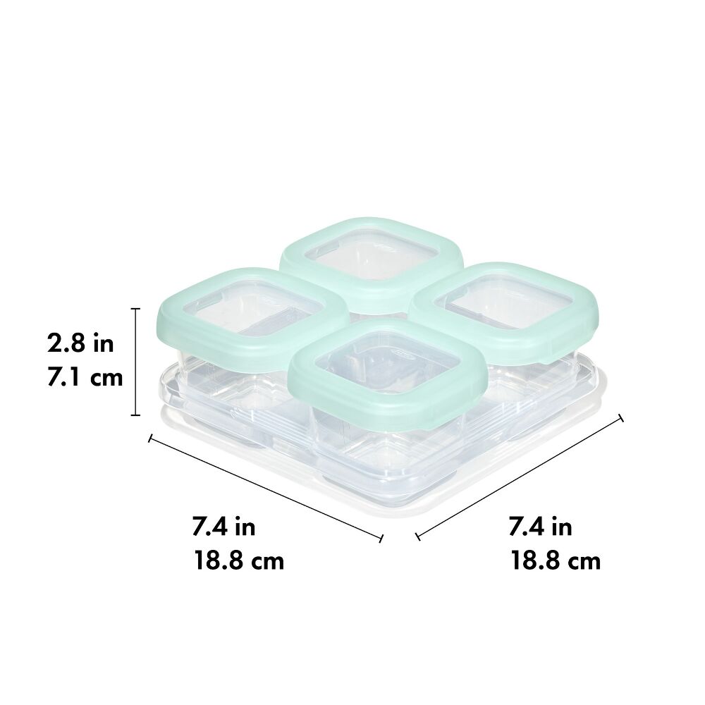 Baby Blocks Food Storage Containers (6 oz) - Opal O4