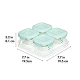 Glass Baby Blocks Food Storage Containers (4 oz) - Opal A9