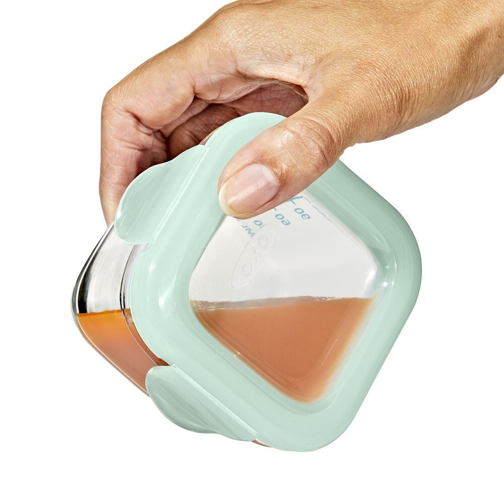 Glass Baby Blocks Food Storage Containers (4 oz) - Opal A9