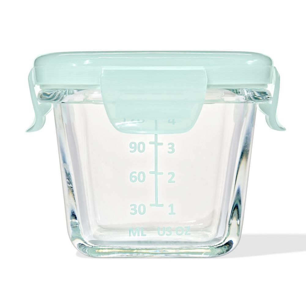 Glass Baby Blocks Food Storage Containers (4 oz) - Opal A9