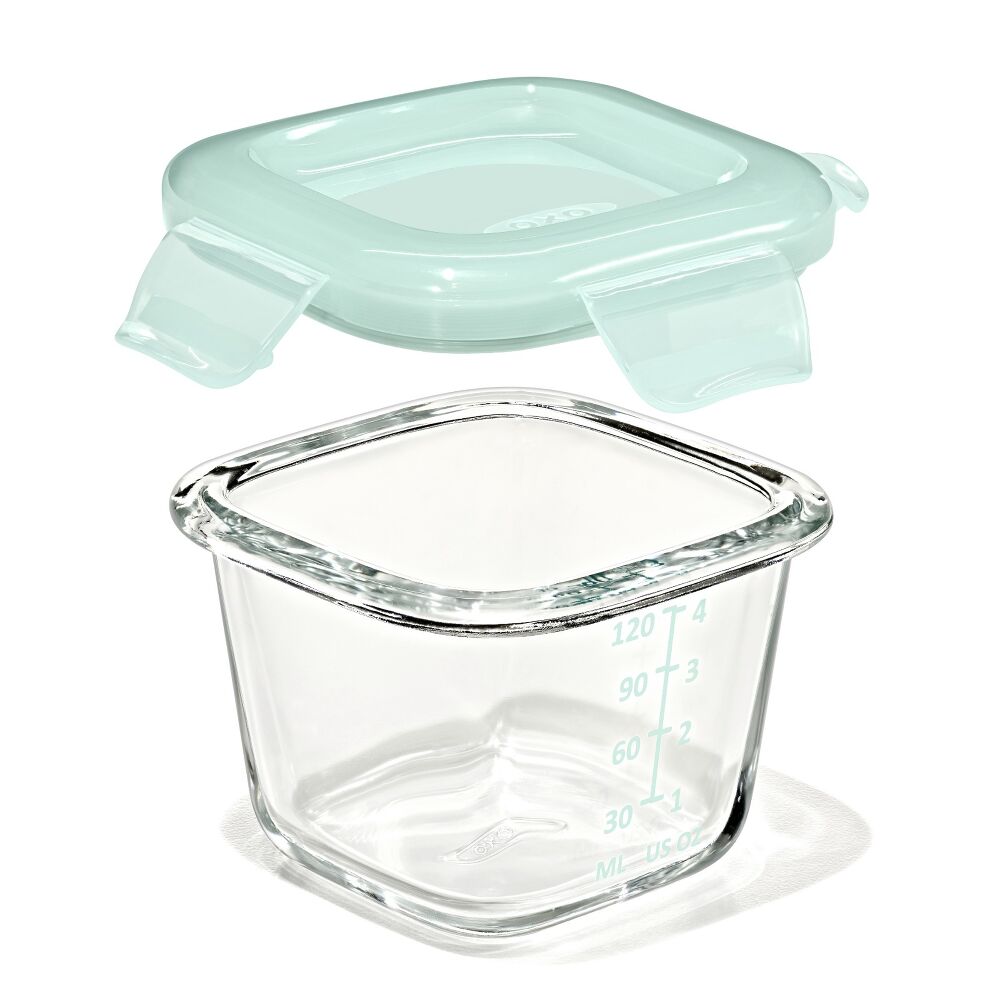 Glass Baby Blocks Food Storage Containers (4 oz) - Opal A9