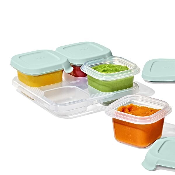 Silicone Baby Blocks Food Storage Containers (4 oz) - Opal P7