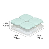Silicone Baby Blocks Food Storage Containers (4 oz) - Opal P7