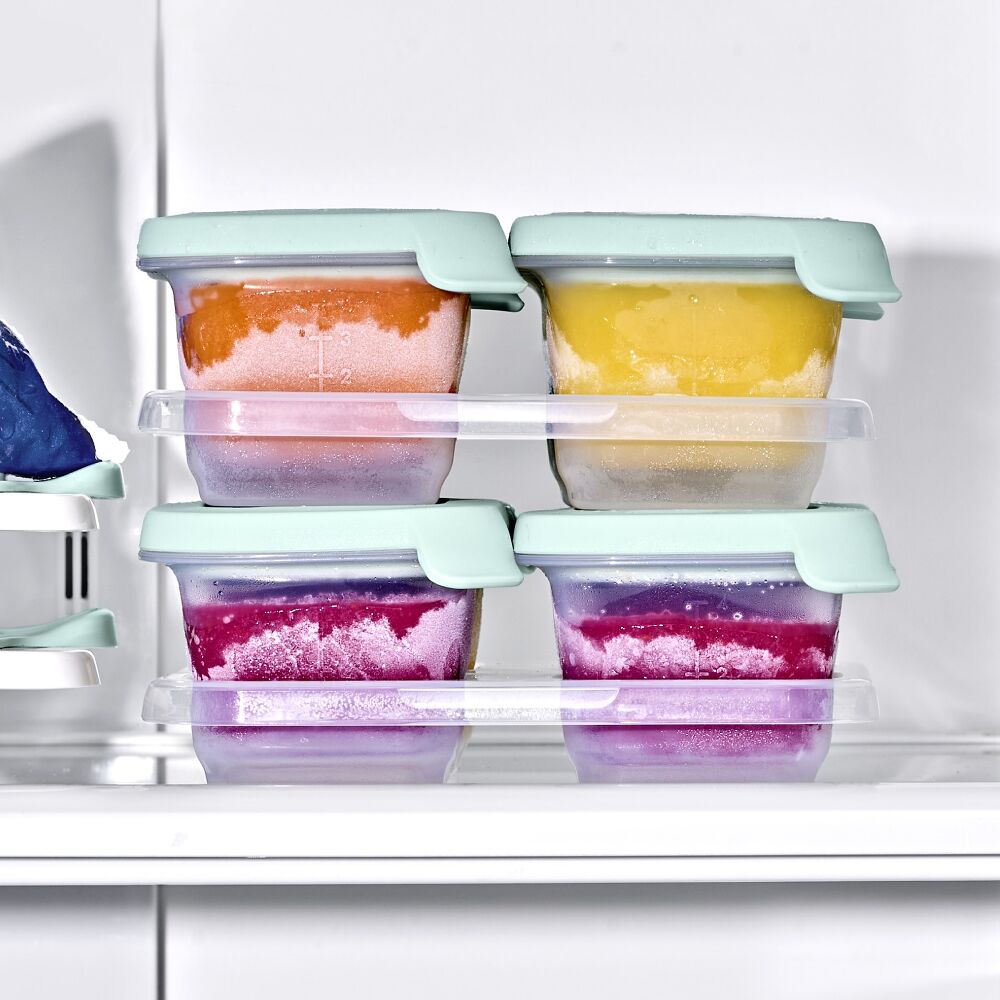 Silicone Baby Blocks Food Storage Containers (4 oz) - Opal P7